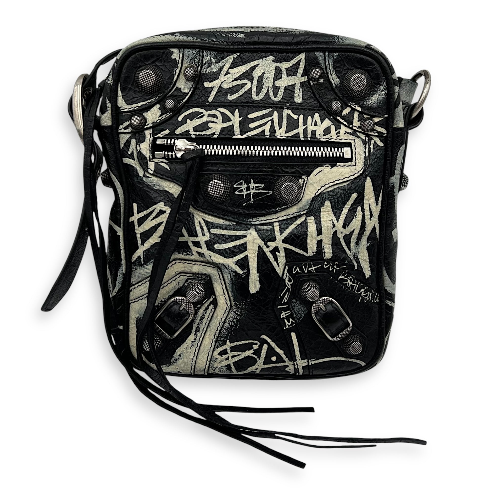 Balenciaga Le Cagole Crossbody Bag Multi-colour in Calfskin, Silver hardware_1