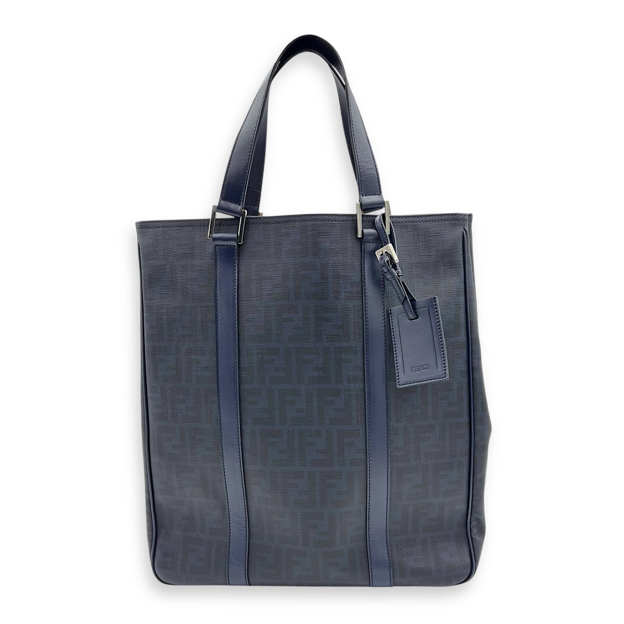 Fendi FF Zucca Tote Bag Blue in Others, Silver hardware_1