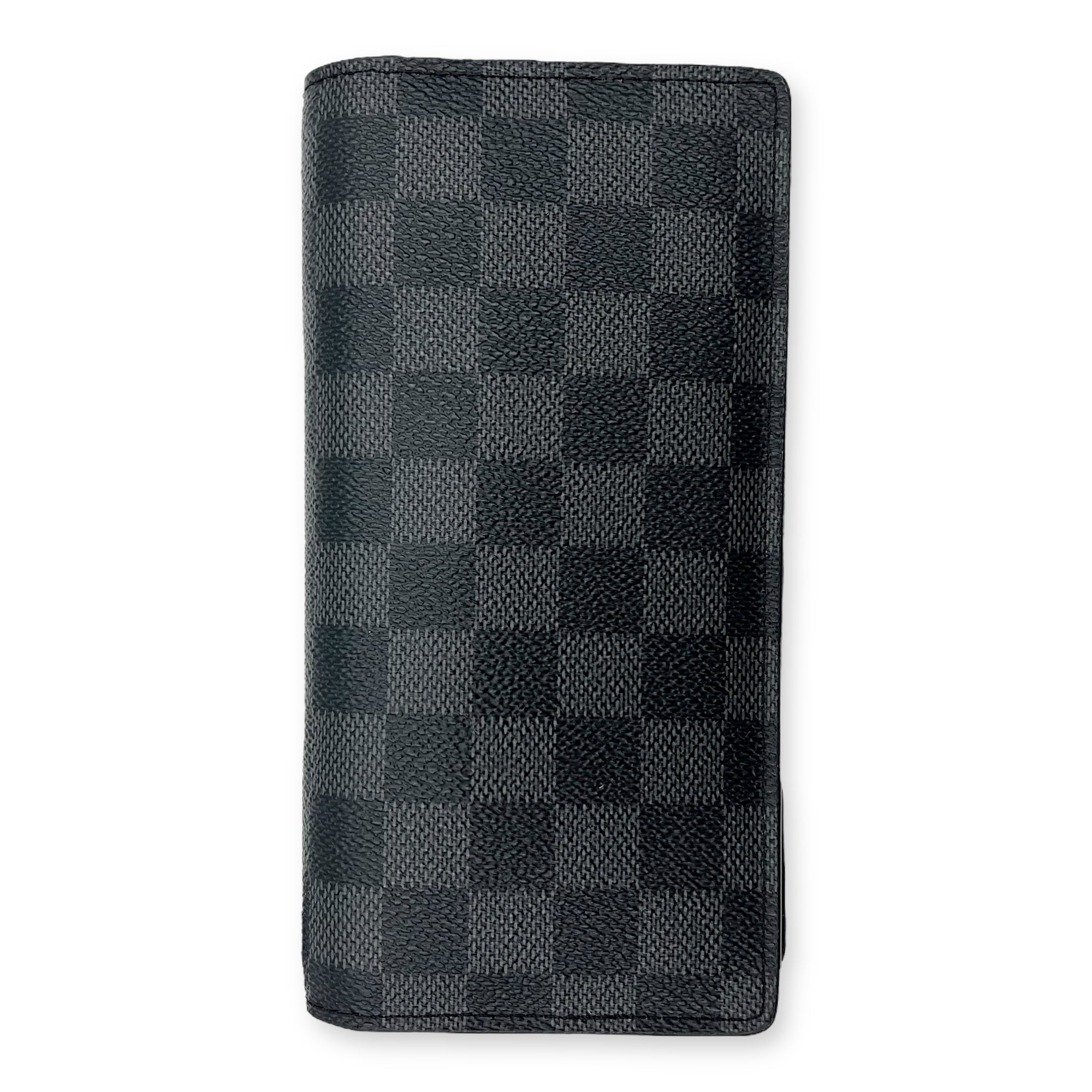 Louis Vuitton Brazza Graphite Wallet in Coated Canvas_2