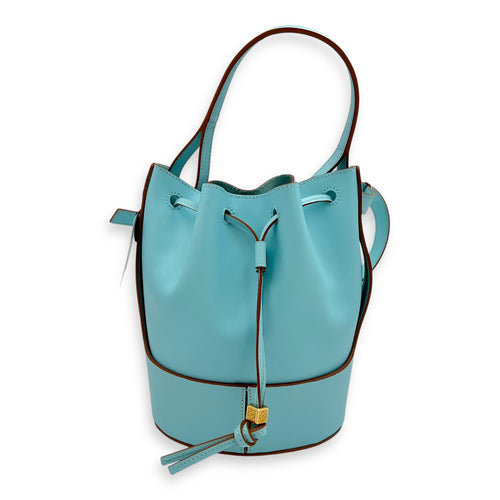 Loewe Ballon Bucket Bag Blue in Calfskin, Gold hardware_1