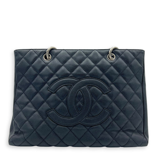 Chanel GST Tote Bag Black in Caviar Leather, Silver hardware_1