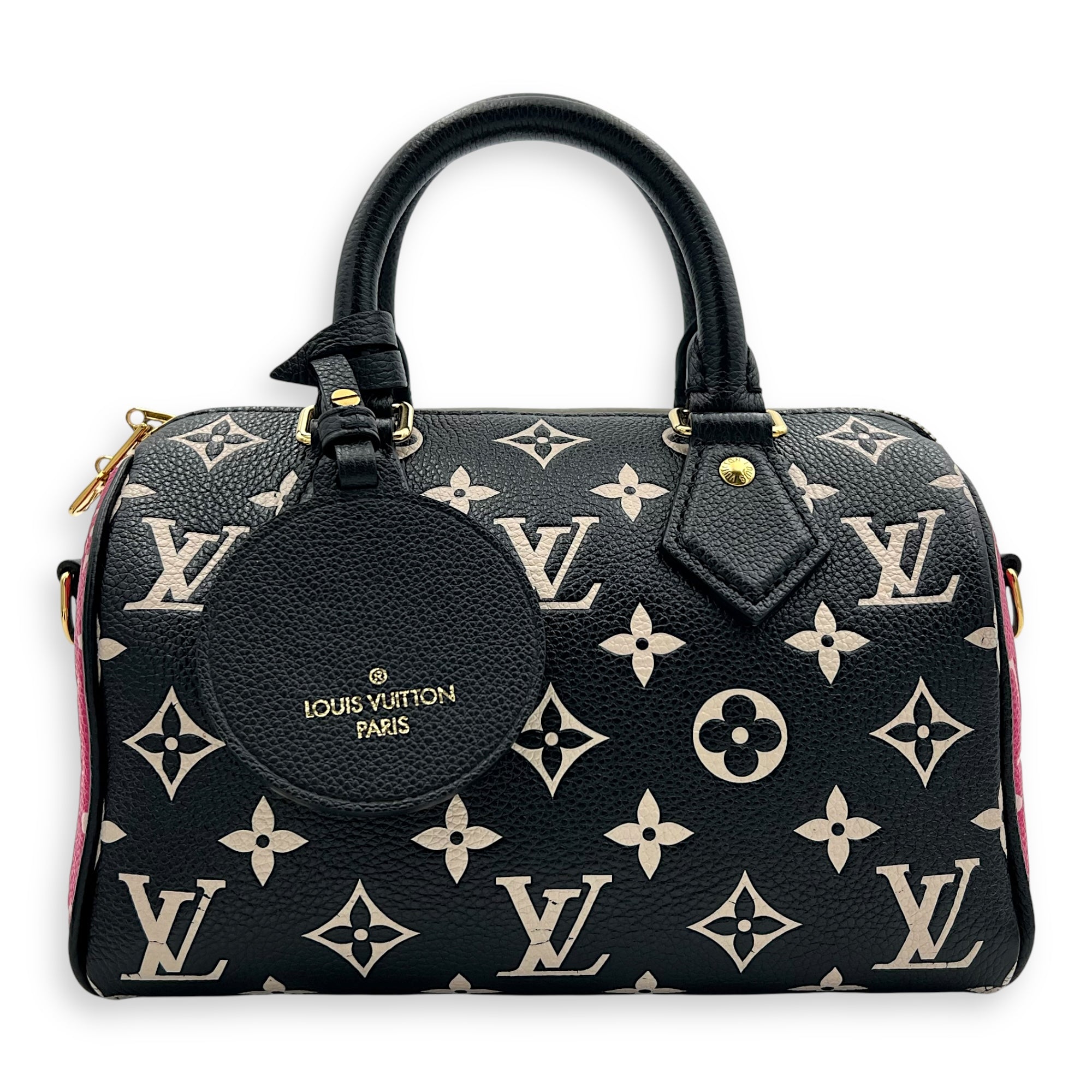 Louis Vuitton Speedy Top Handle Bag Multi-colour in Calfskin, Gold hardware_1