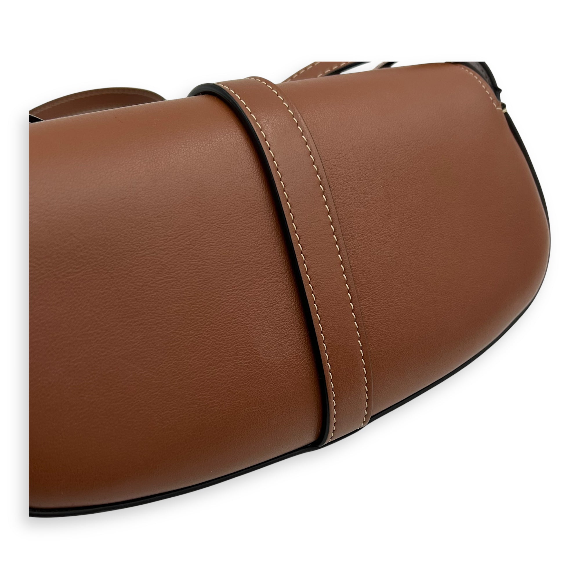 Celine Tabou Shoulder Bag Brown in Calfskin, Gold hardware_11