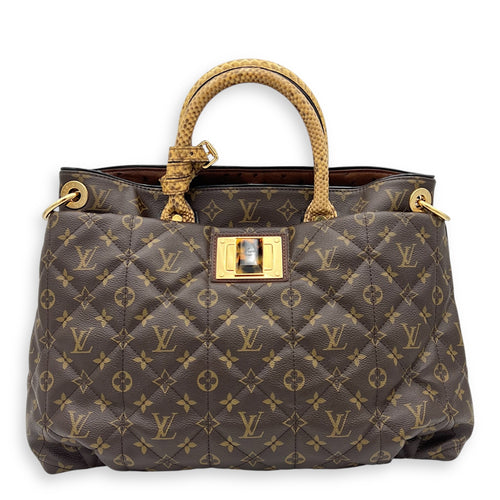 Louis Vuitton Etoile Exotique Top Handle Bag GM Brown in Monogram Coated Canvas, Gold hardware_11