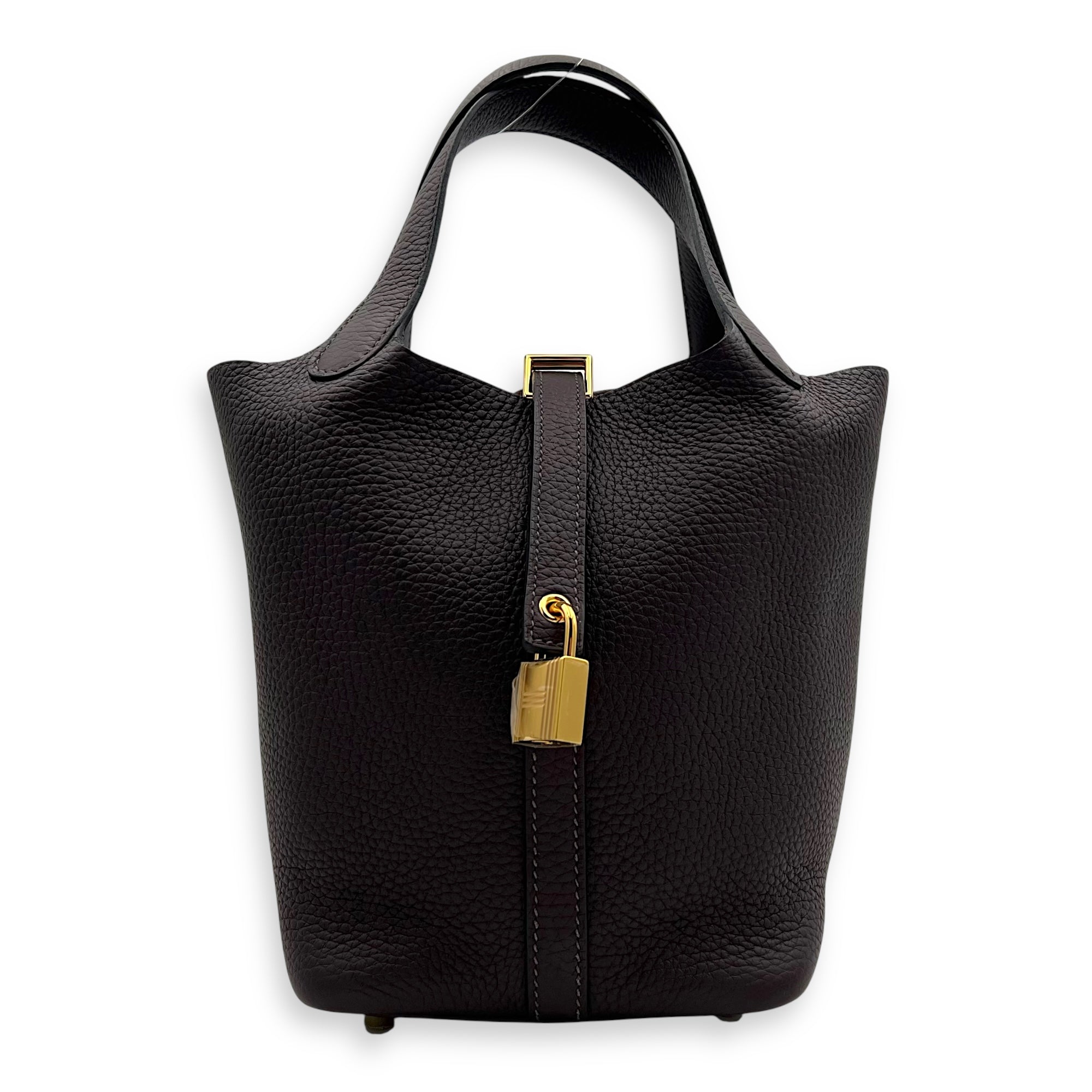 Hermès Picotin 18 Rouge Sellier Top Handle Bag in Clemence, Gold hardware_1