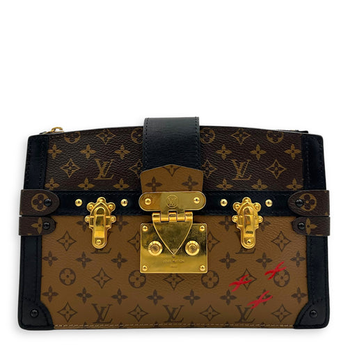 Louis Vuitton Trunk Trunk Clutch 2 Way Brown in Monogram Coated Canvas, Gold hardware_1