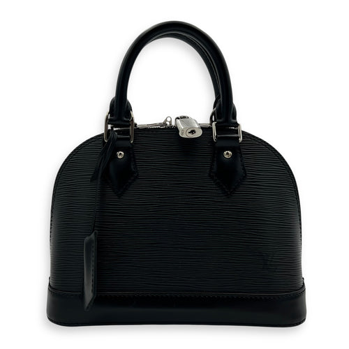 Louis Vuitton Alma Top Handle Bag Black in Epi Leather, Silver hardware_1