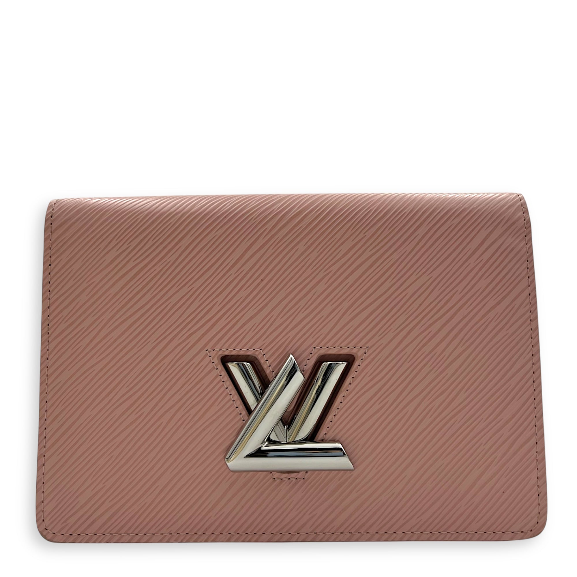 Louis Vuitton Twist Wallet On Chain Pink in Epi Leather, Silver hardware_1
