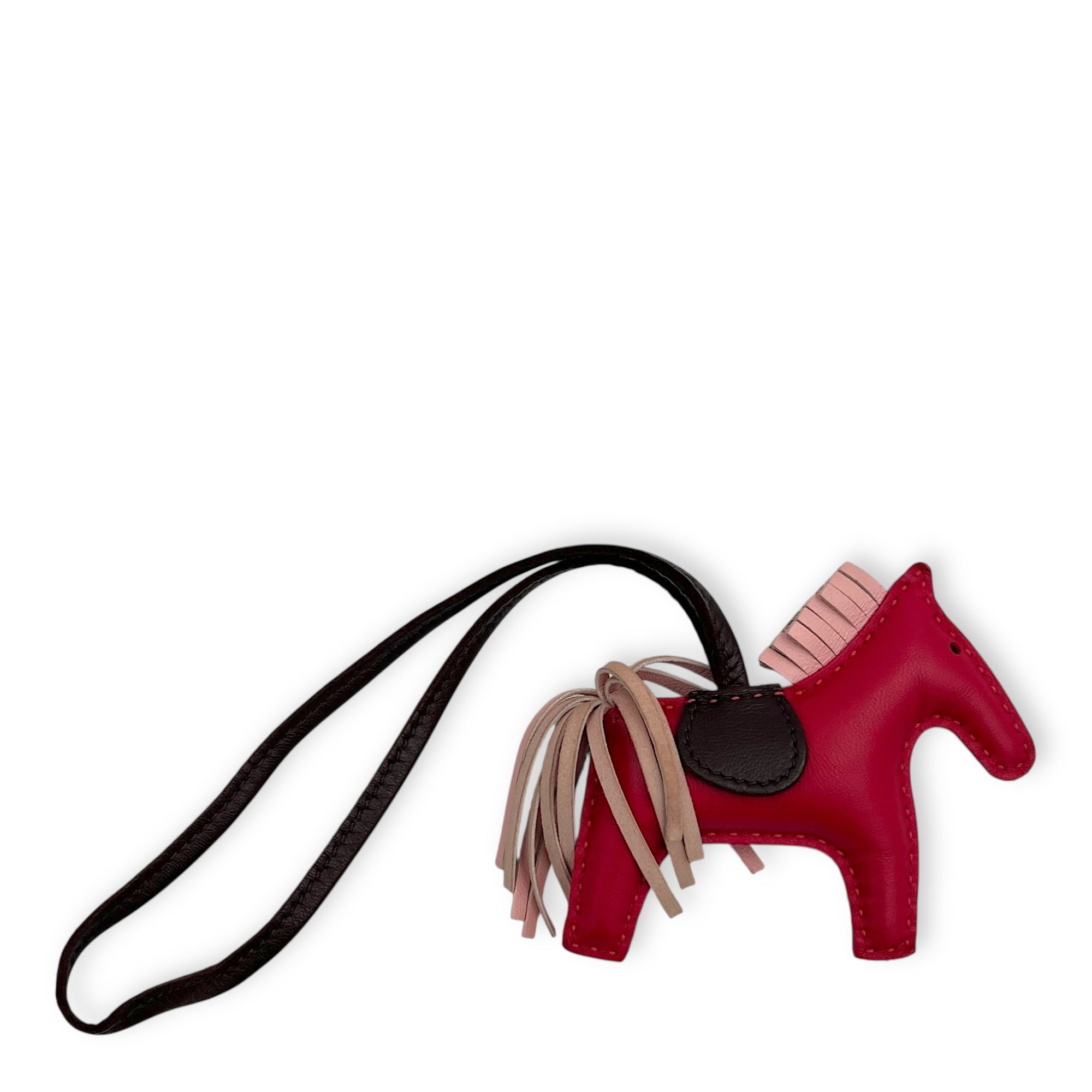 Hermès Rodeo MM Pink Charm in Calfskin_1