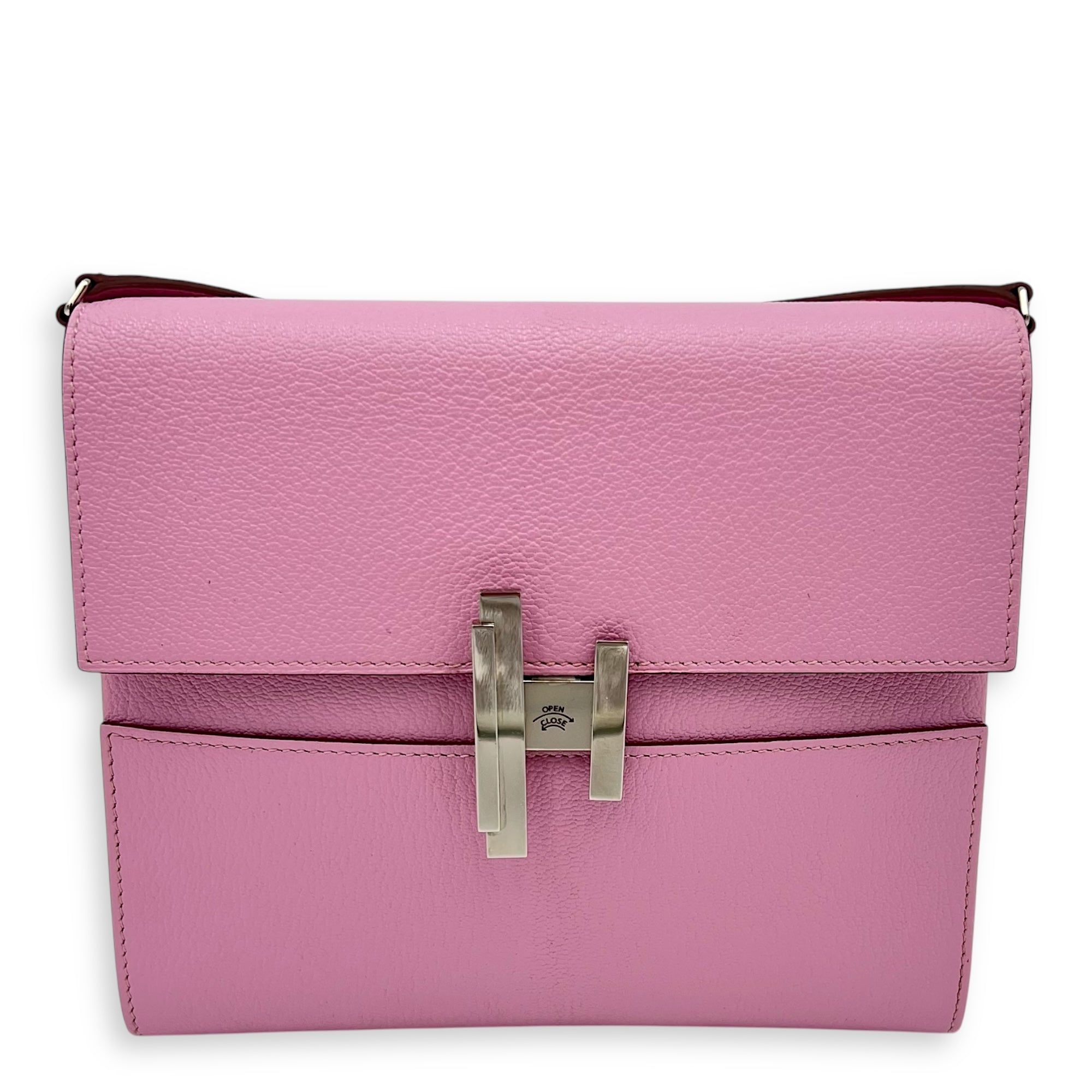 Hermès Cinhetic To Go Mauve Sylvestre Shoulder Bag in Epsom, Palladium hardware_5