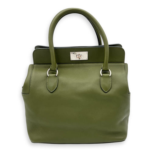 Hermès Toolbox 26 Vert Anglais Top Handle Bag in Swift, Palladium hardware_12