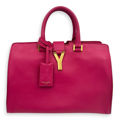 Saint Laurent Chyc Top Handle Bag Pink in Calfskin, Gold hardware_1