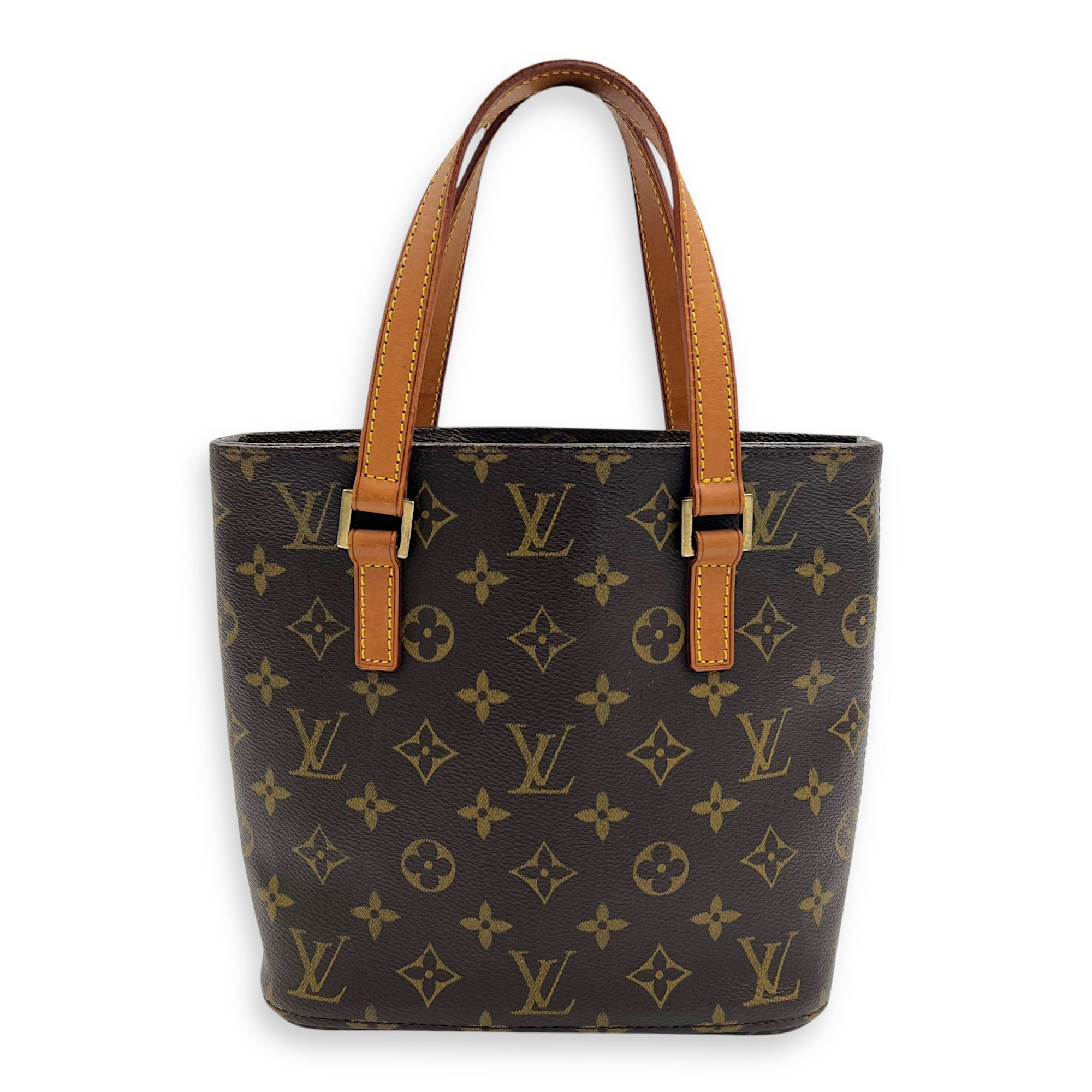 Louis Vuitton Vavin Top Handle Bag PM Brown in Monogram Coated Canvas, Gold hardware_1