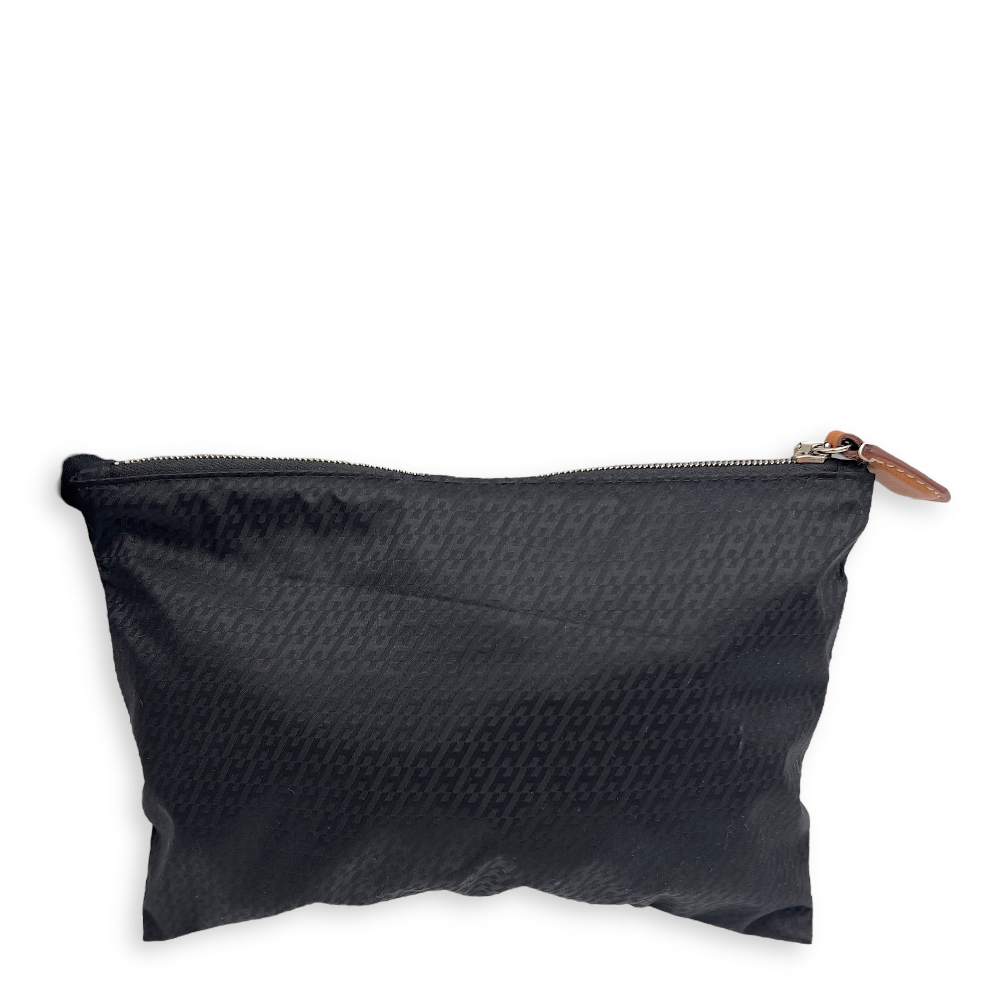 Hermès Silky Pocket Cosmetic Case Black in Nylon, Palladium hardware_1