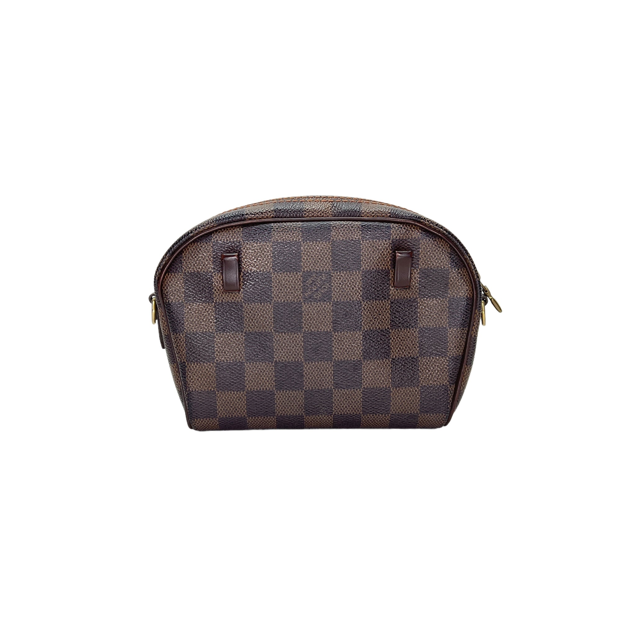 Ipanema Damier Ebene Crossbody Bag in Coated Canvas, Gold hardware