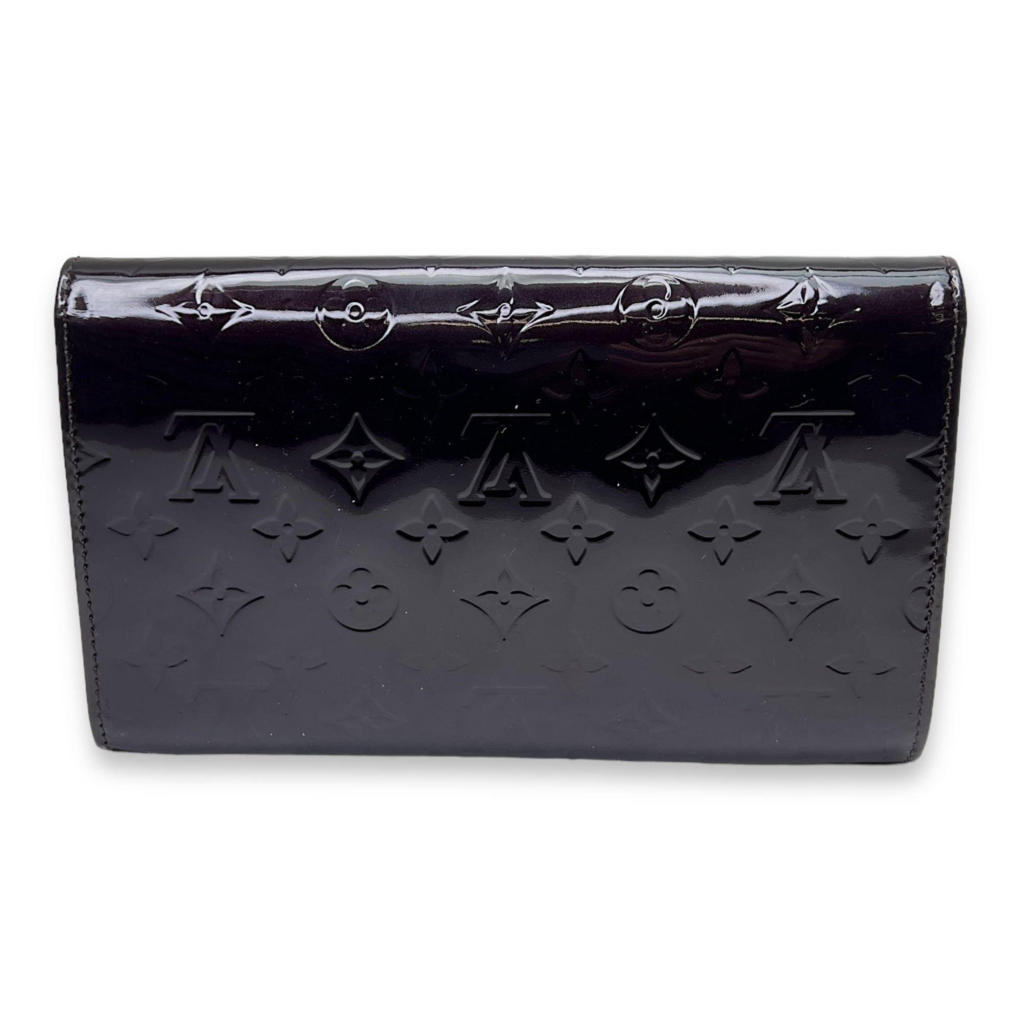 Ana Others Purple Clutch in Patent Leather, Gold hardware