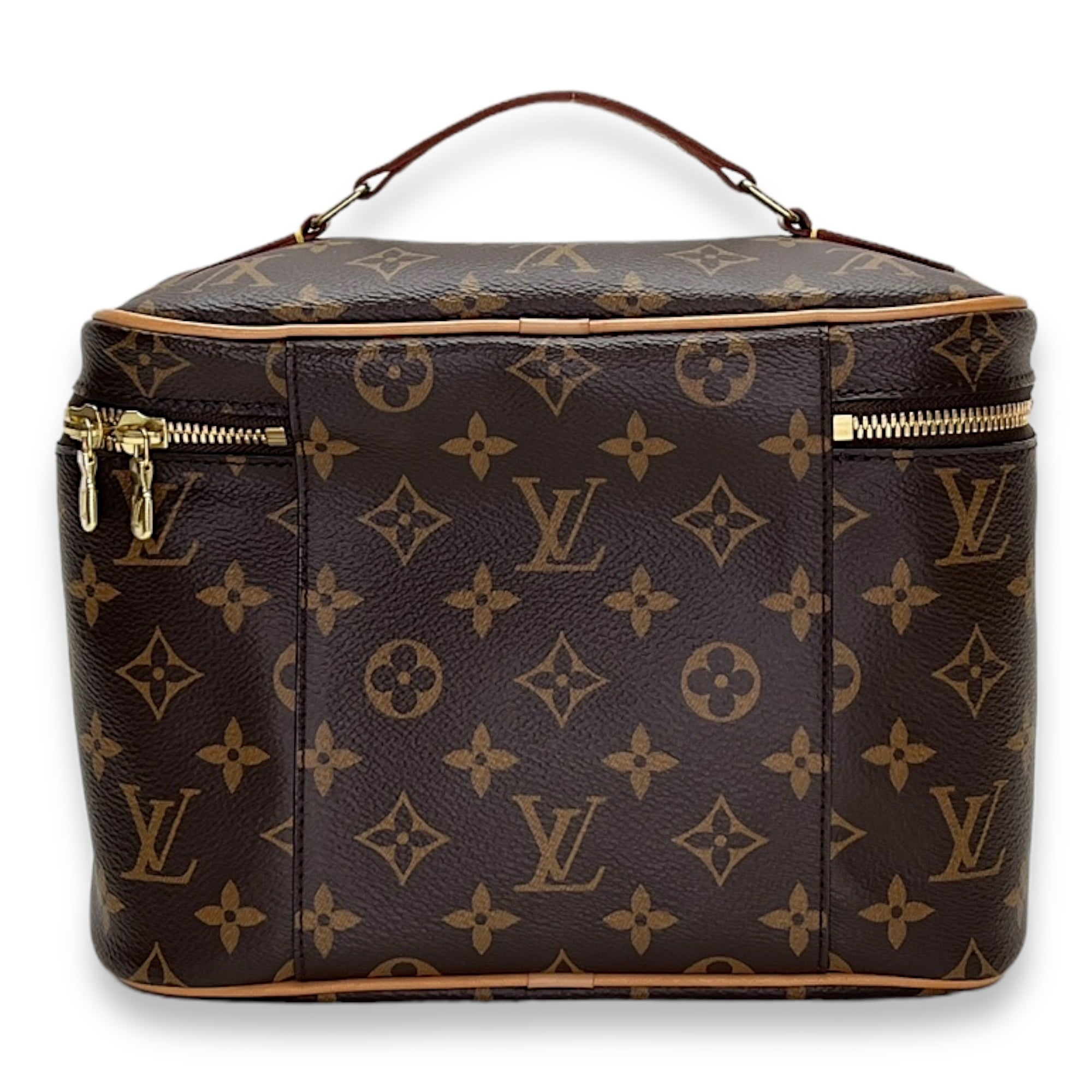 Nice BB Brown Vanity Bag in Monogram Coated Canvas, Gold hardware