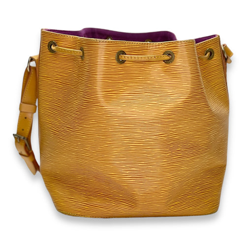 Noe Bucket Bag Petit Yellow in Epi Leather , Gold Hardware