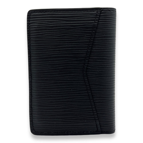 Pocket Organizer Black Card Holder in Epi Leather