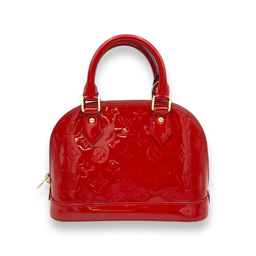 Alma BB Top handle bag in Monogram Vernis leather, Gold Hardware