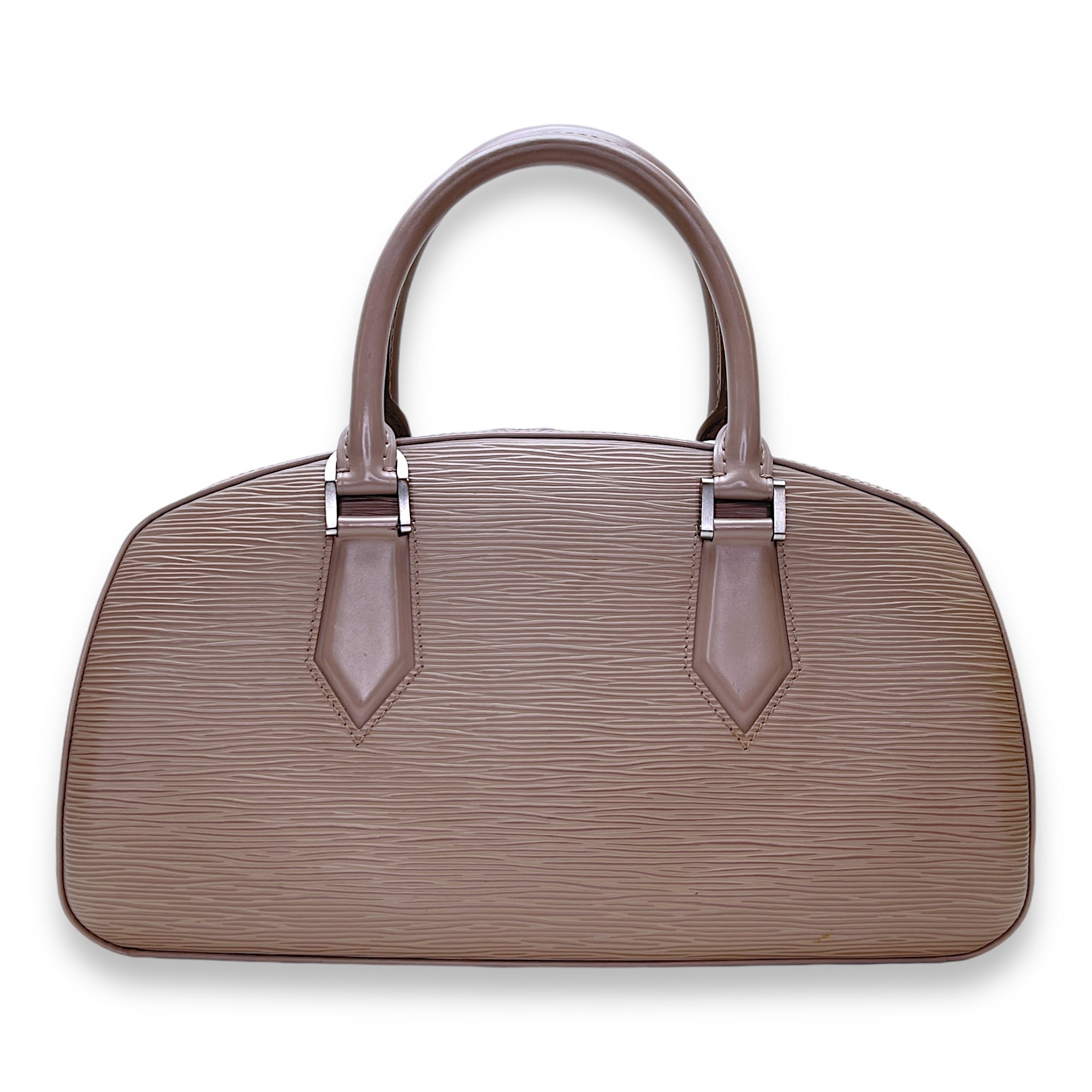 Jasmine Purple Top Handle Bag in Epi Leather, Silver hardware