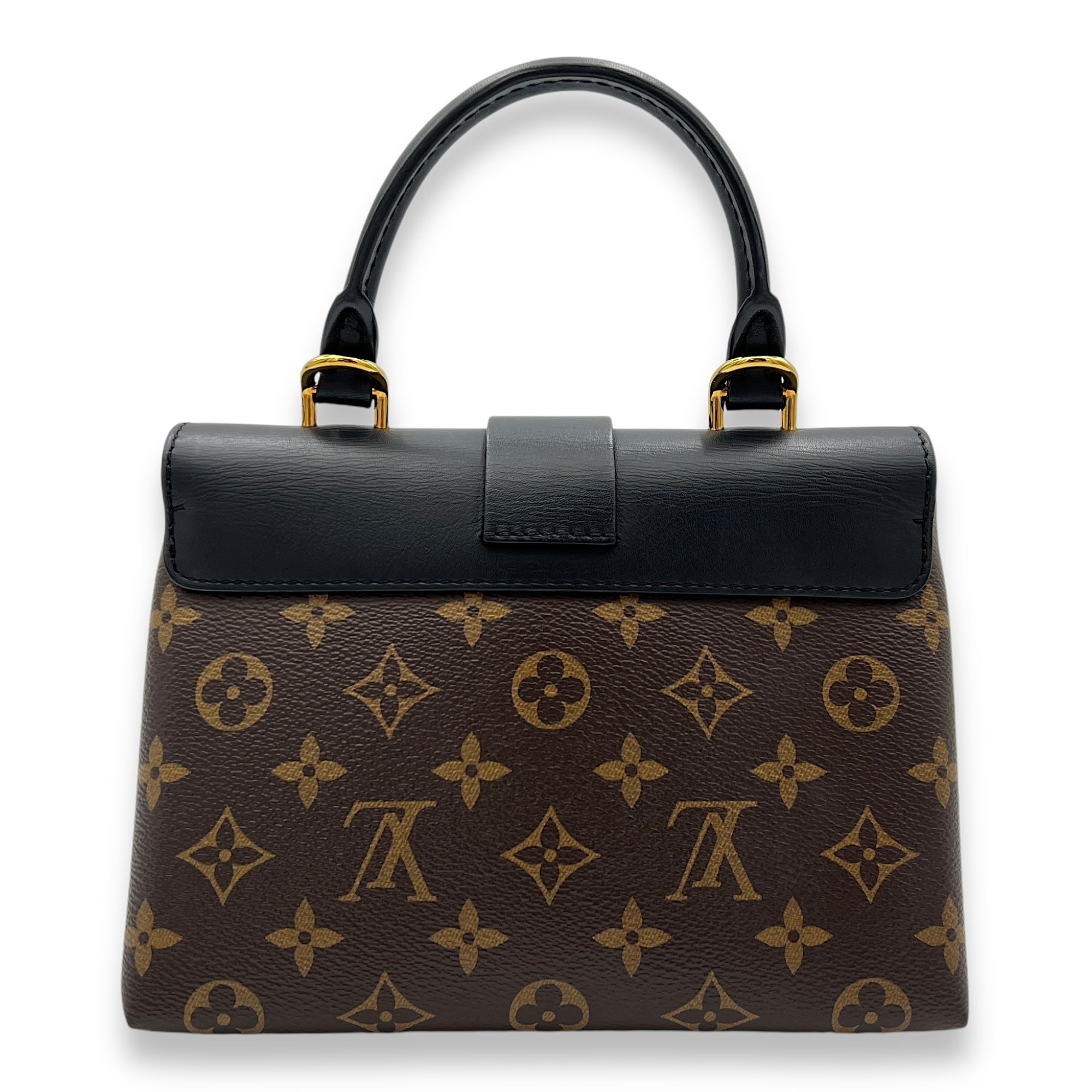 Louis Vuitton Locky BB Brown Top Handle Bag in Monogram Coated Canvas Gold hardware Singapore