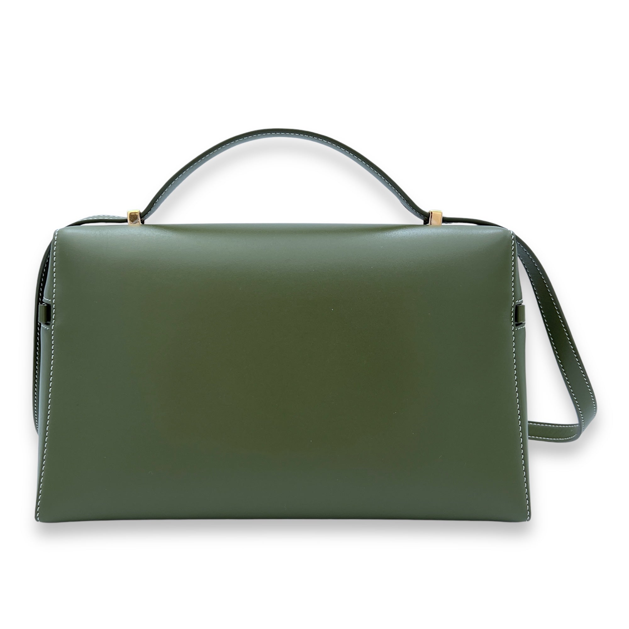 Extra Bag L27 Shoulder Bag Green in Calfskin, Gold hardware