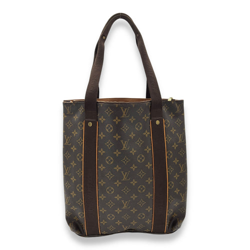 Beaubourg Tote Bag Brown in Monogram Coated Canvas, Gold hardware