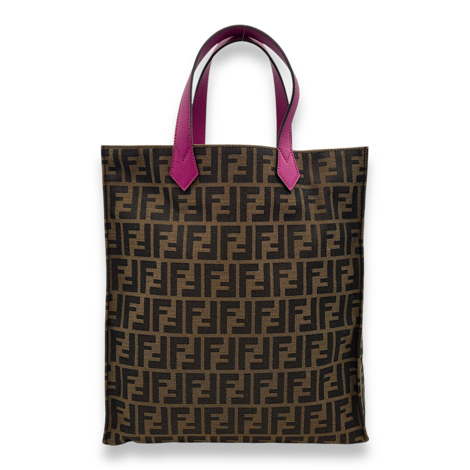 Zucca Tote Bag Brown in Canvas, Gold hardware