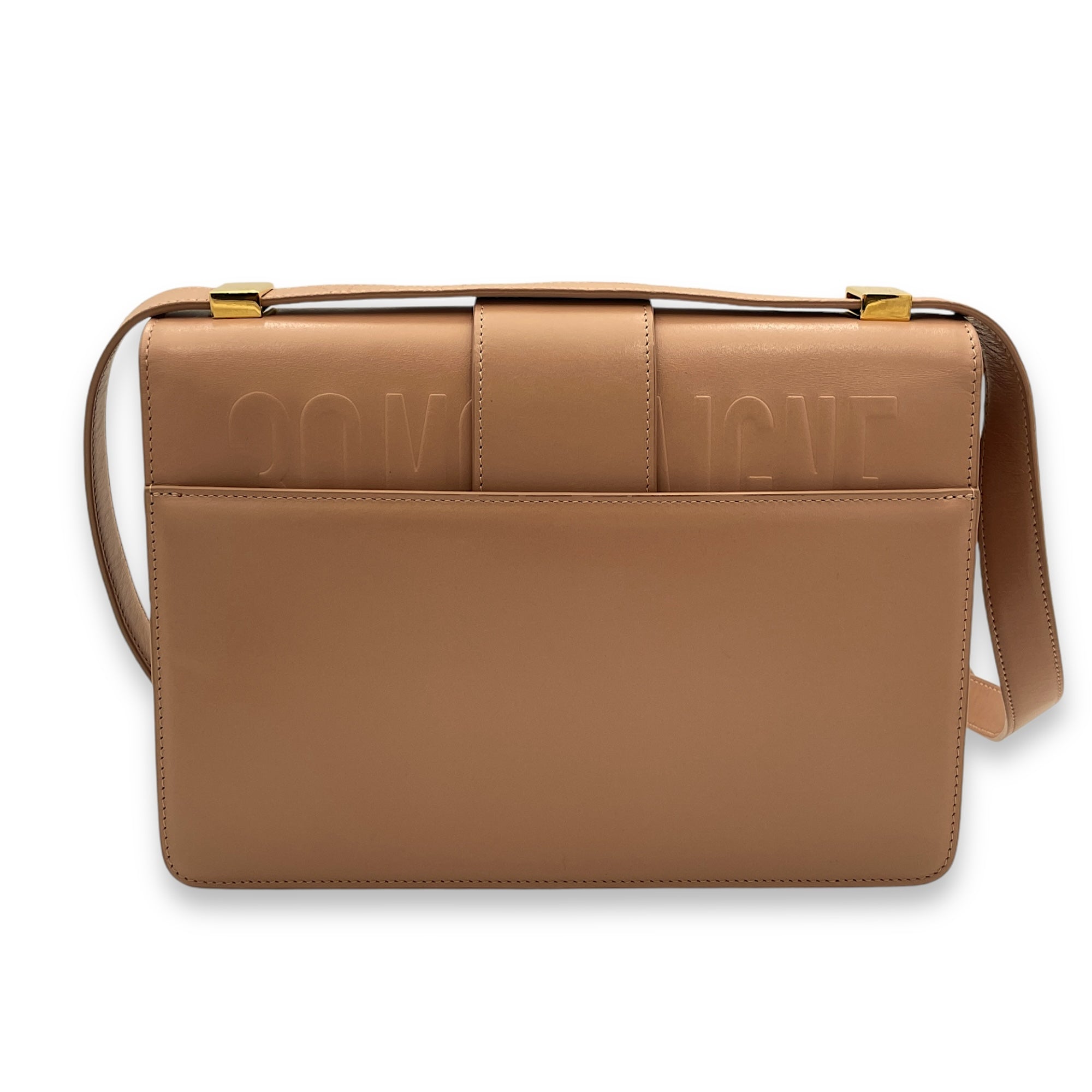 30 Montaigne Shoulder bag in Calfskin, Gold Hardware