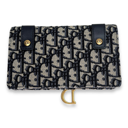 Oblique Saddle Belt bag in Jacquard, Gold Hardware