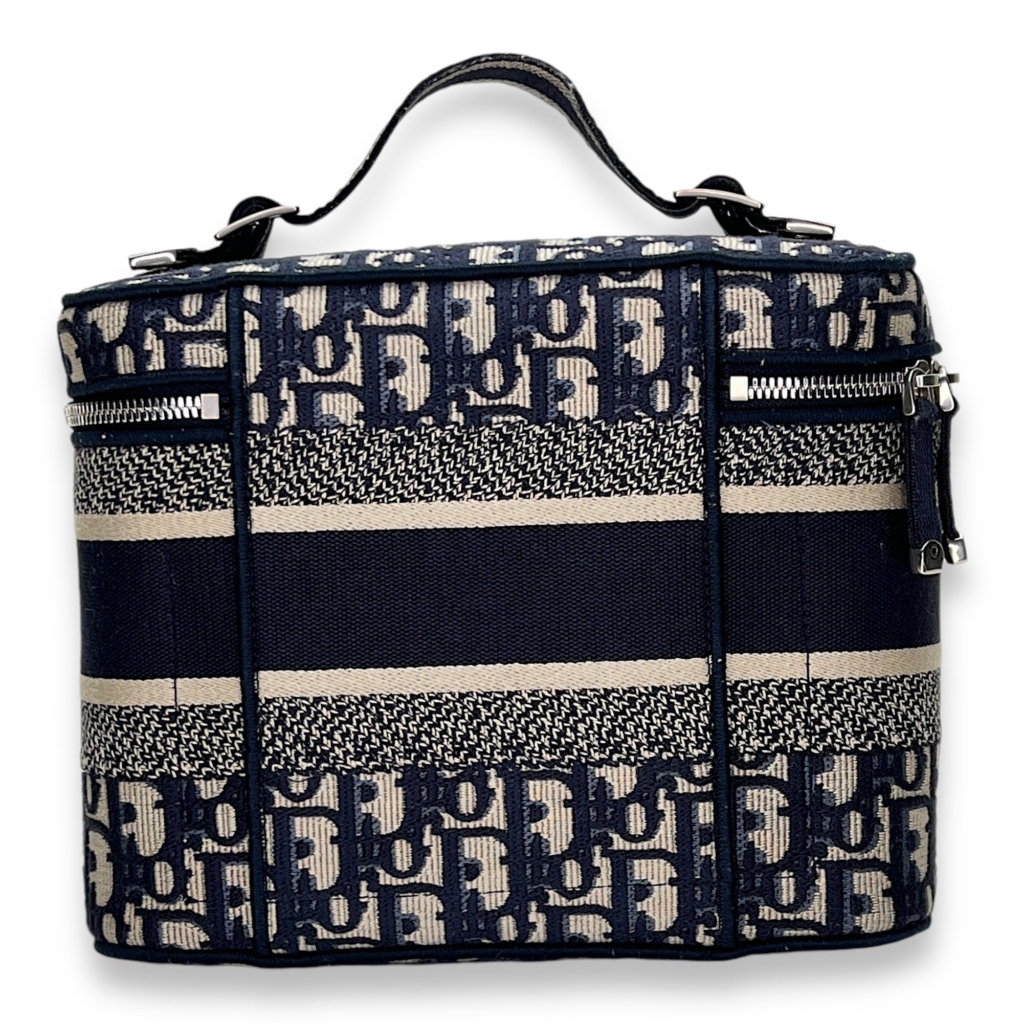 Vanity bag in Jacquard, Silver Hardware