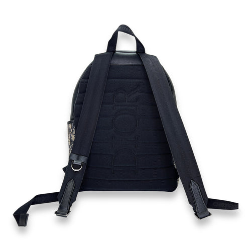 Oblique Backpack in Jacquard, Silver Hardware