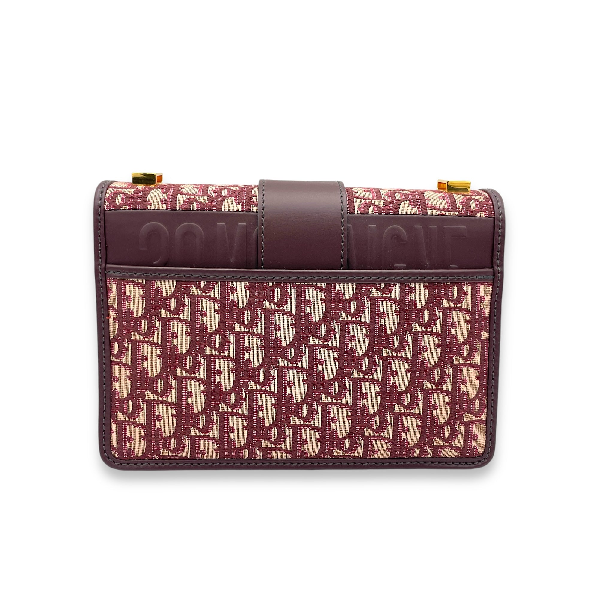 30 Montaigne Medium Shoulder bag in Jacquard, Gold Hardware