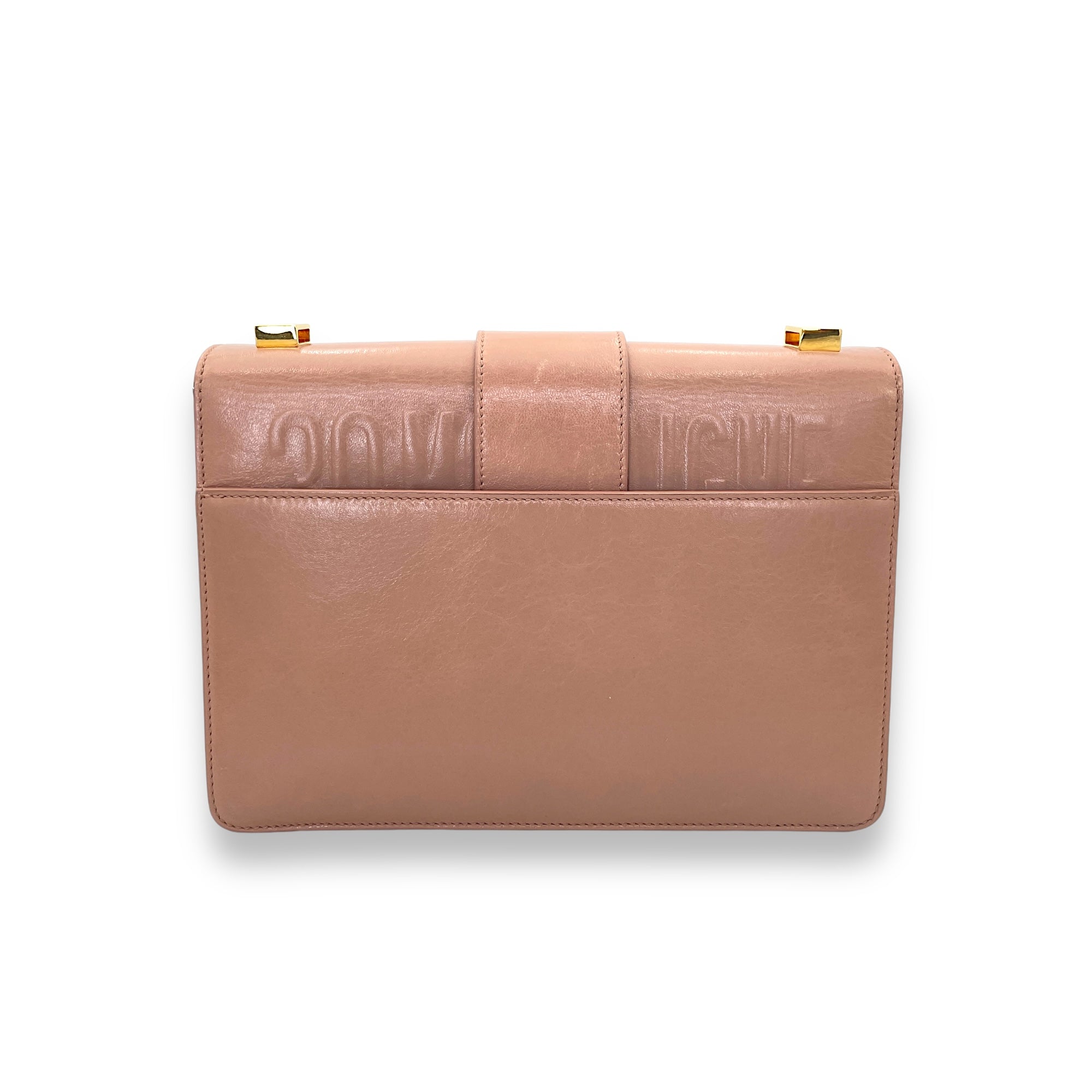 30 Montaigne Medium Shoulder bag in Calfskin, Gold Hardware