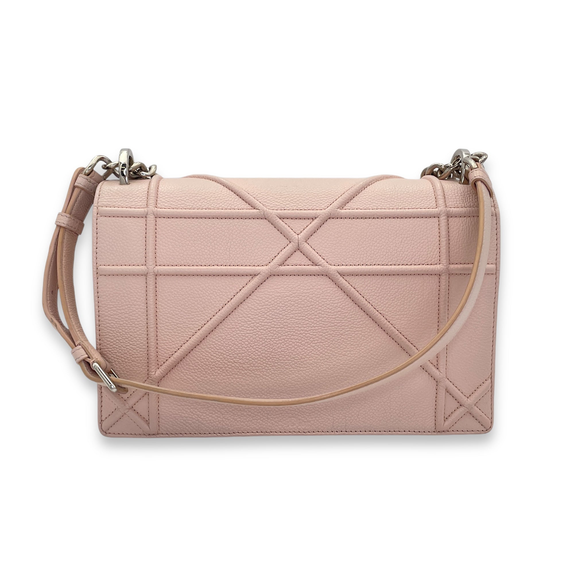 Diorama Medium Crossbody bag in Calfskin, Silver Hardware