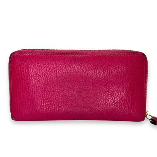 Others Wallet Long Pink in Calfskin , Gold Hardware