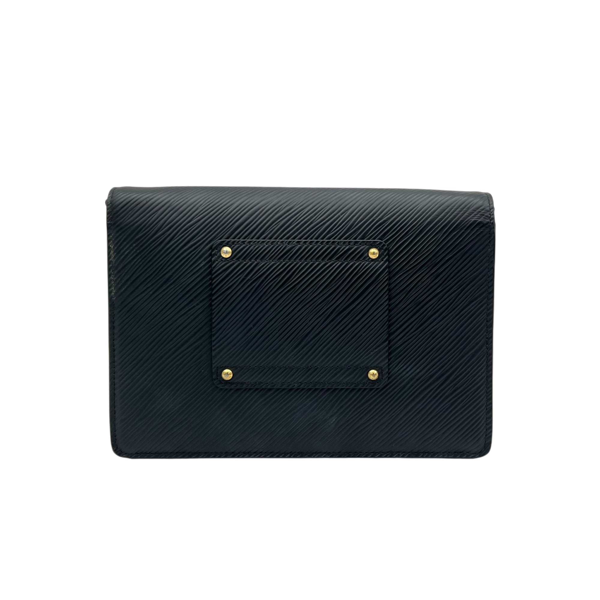 Twist Crossbody Bag Black in Epi Leather, Gold hardware