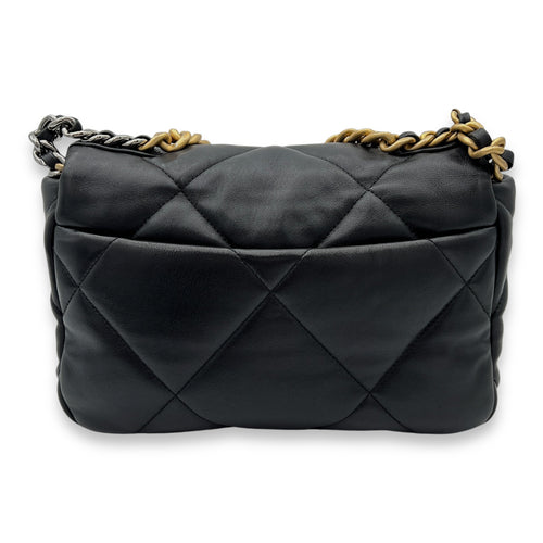 C19 Top Handle Bag Black in Lambskin, Mixed hardware