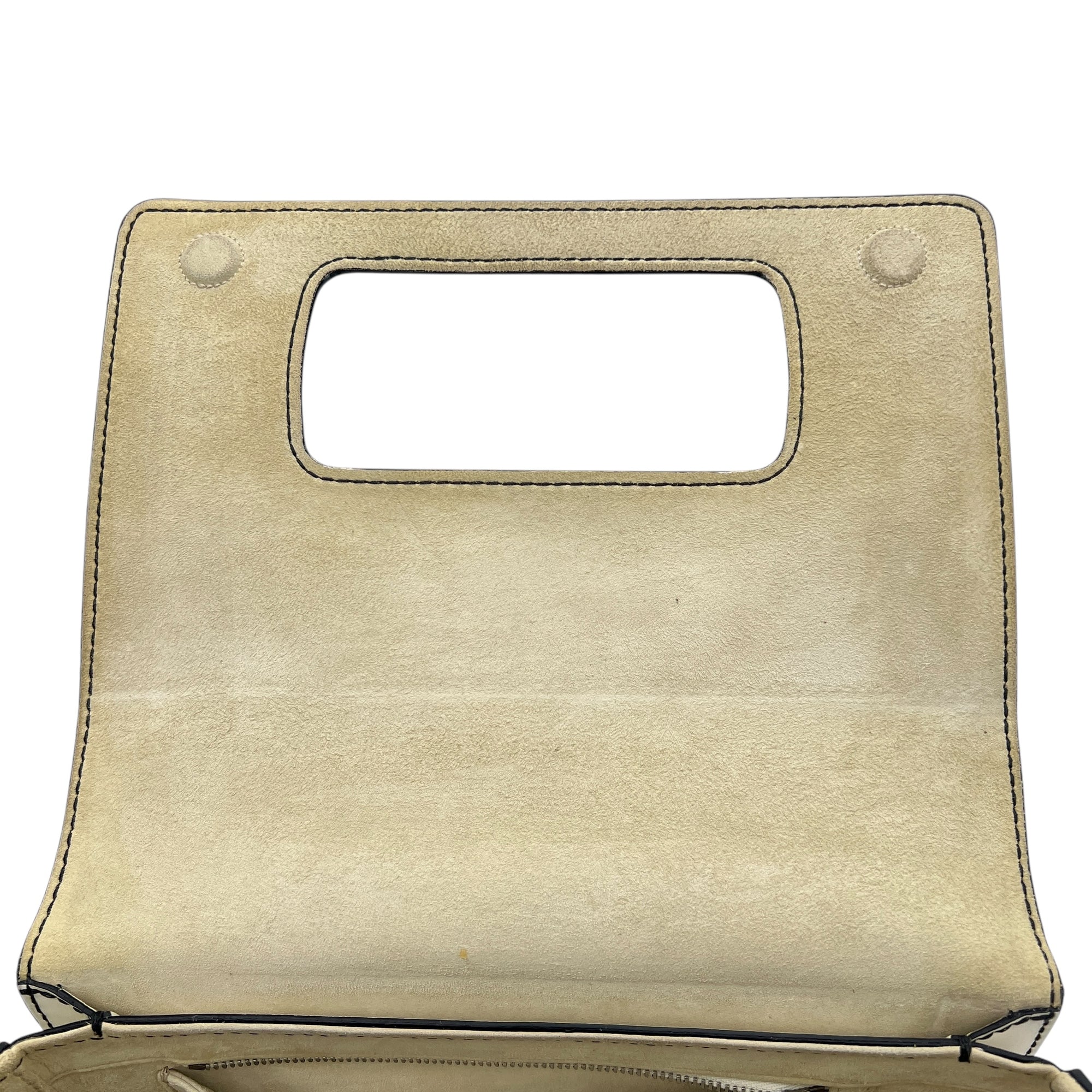 J'adior White Crossbody Bag in Calfskin, Silver hardware