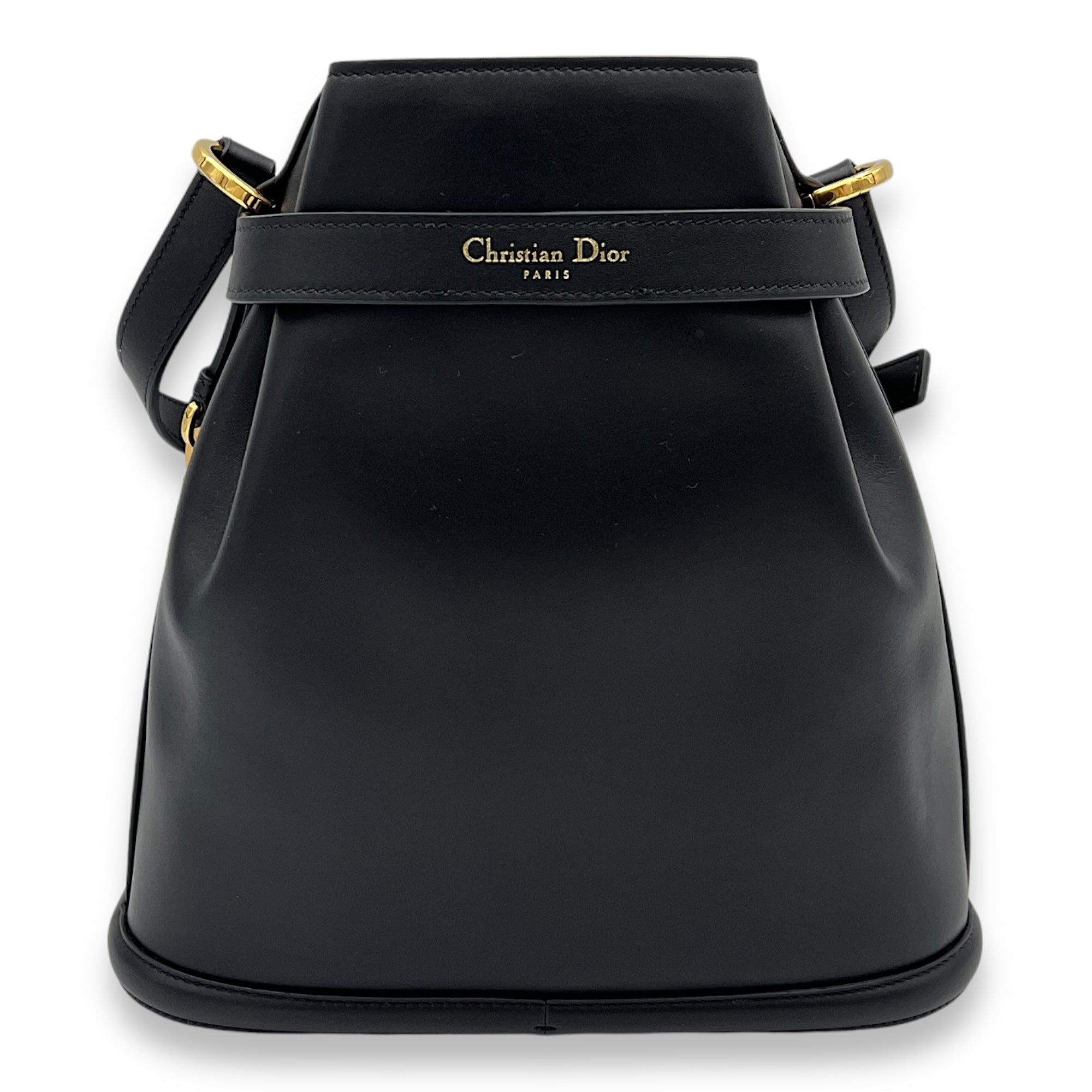 C'est Bucket Bag Black in Calfskin, Gold hardware