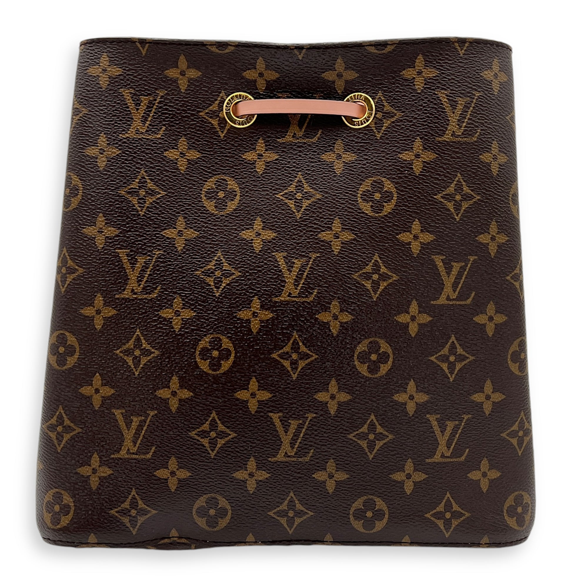 Louis Vuitton NeoNoe Bucket Bag MM Pink in Monogram Coated Canvas, Gold hardware_2