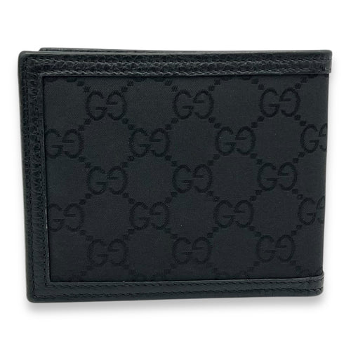 Gucci GG Black Wallet in Canvas and Leather_2