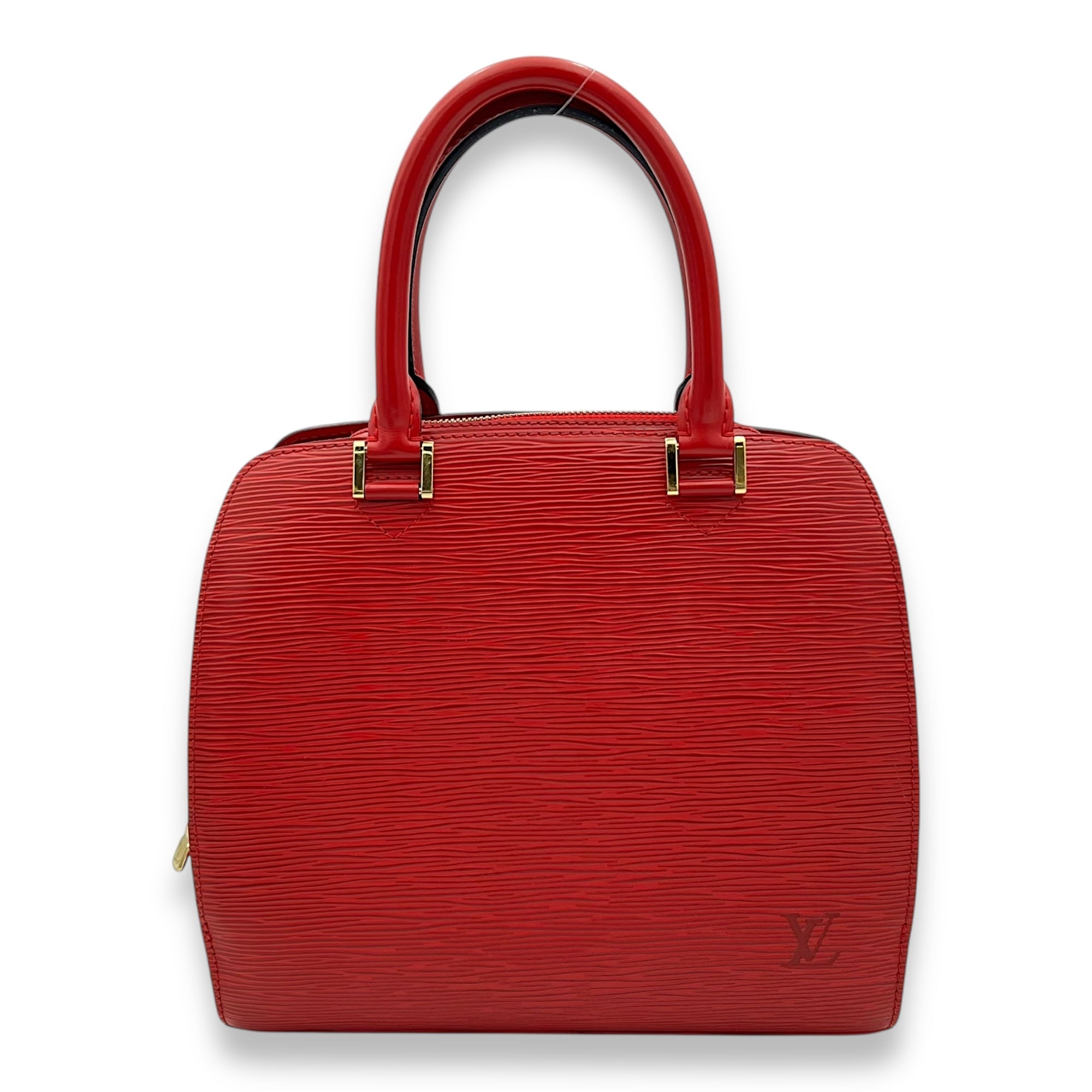 Louis Vuitton Pont Neuf Top Handle Bag MM Red in Epi Leather, Gold hardware_1