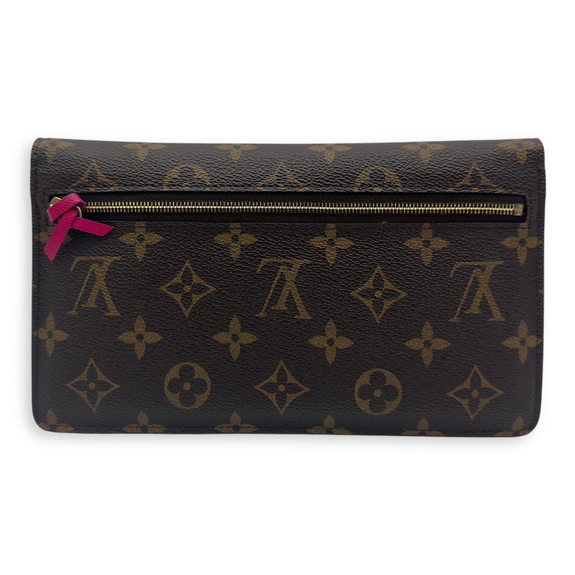 Louis Vuitton Christmas Animation Pochette Wallet On Chain Brown in Monogram Coated Canvas, Gold hardware_2