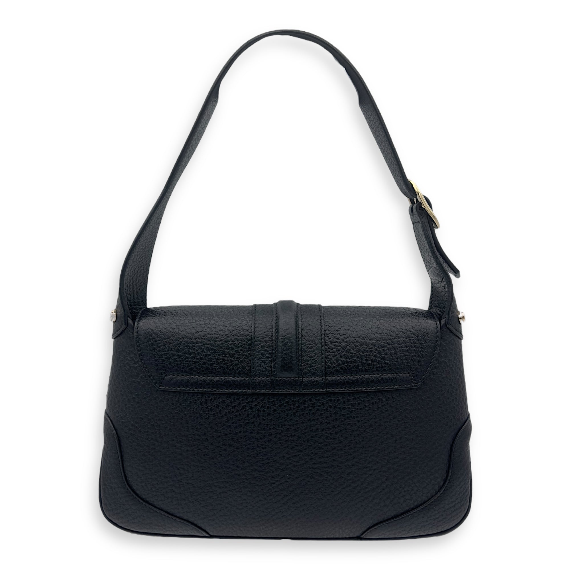 スーツ特別割引クーポン Shoulder Logo Bag hardware Gold Calfskin, in Black バッグ