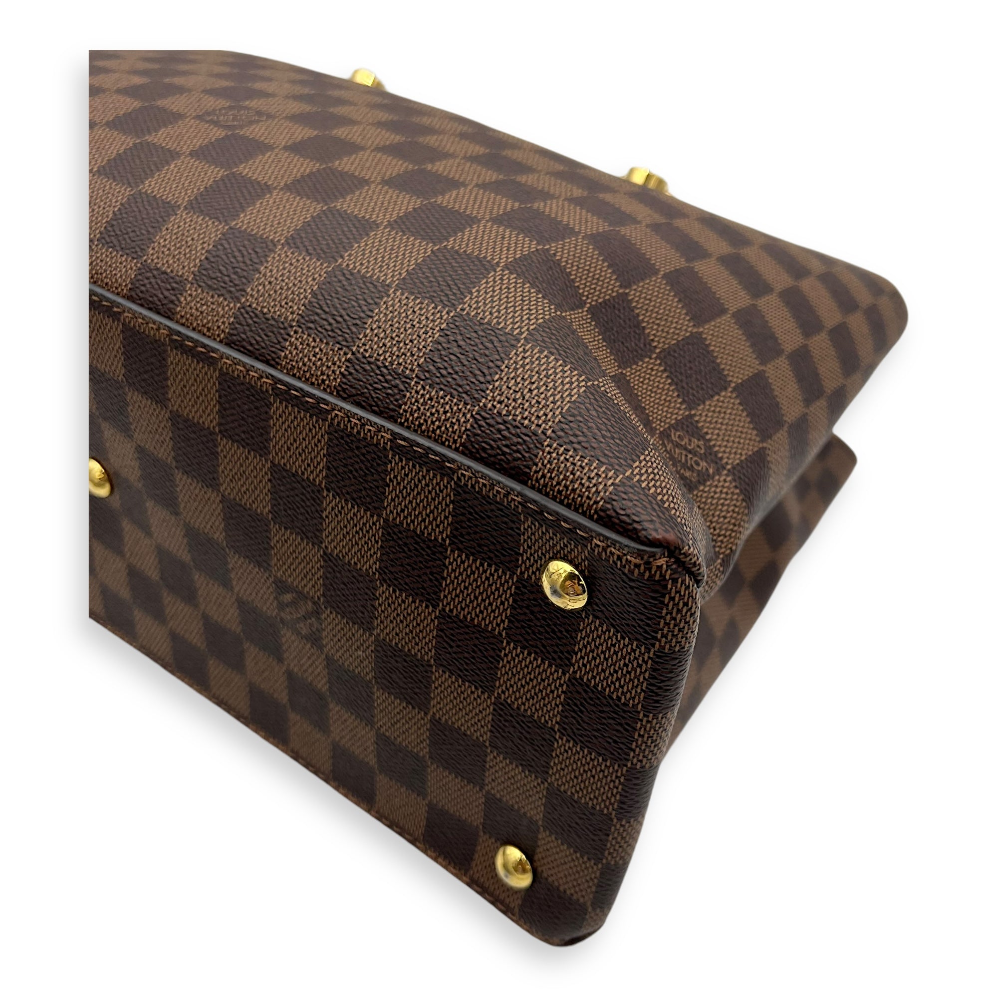 Louis Vuitton Others Top Handle Bag Brown in Coated Canvas, Gold hardware_12