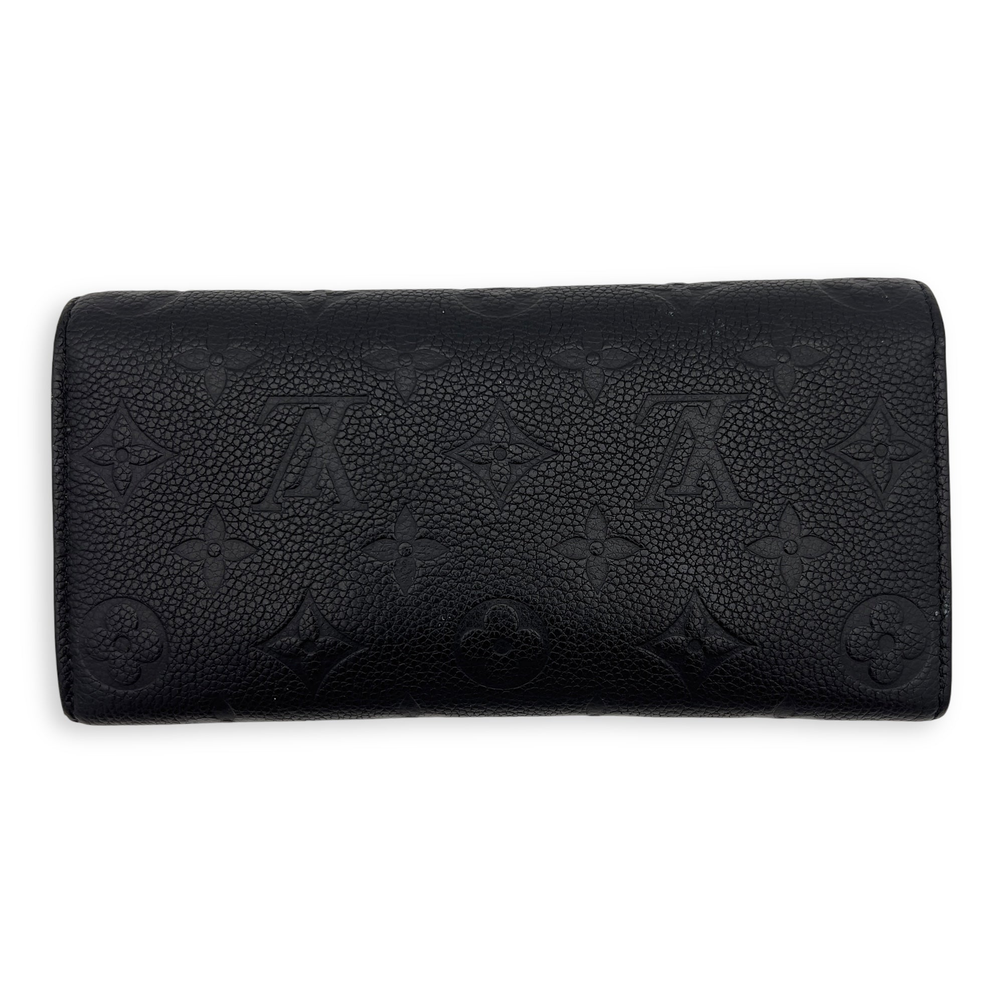 Louis Vuitton Emilie Wallet Black in Empreinte Leather, Gold hardware_2