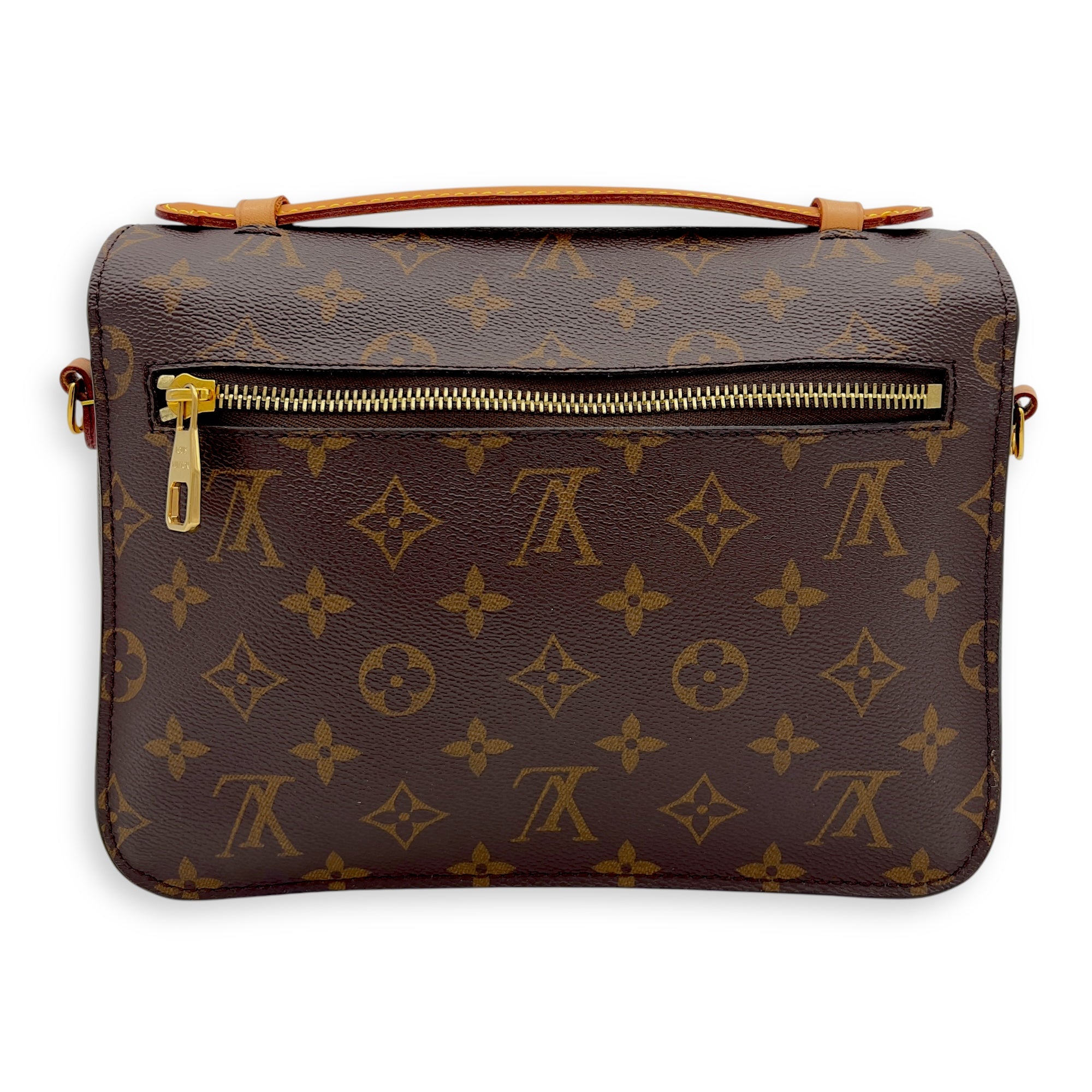 Louis Vuitton Metis Top Handle Bag Brown in Monogram Coated Canvas, Gold hardware_2