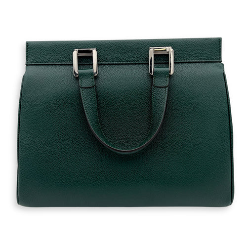 Gucci Zumi Top Handle Bag Green in Calfskin, Gold hardware_2